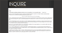 Desktop Screenshot of inquire-magazine.com